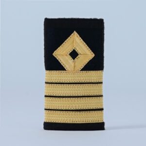 Soft Epaulets - 4 gold stripes & diamond