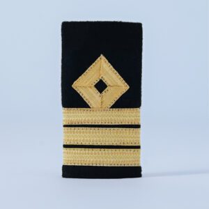 Soft Epaulets - 3 gold stripes & diamond